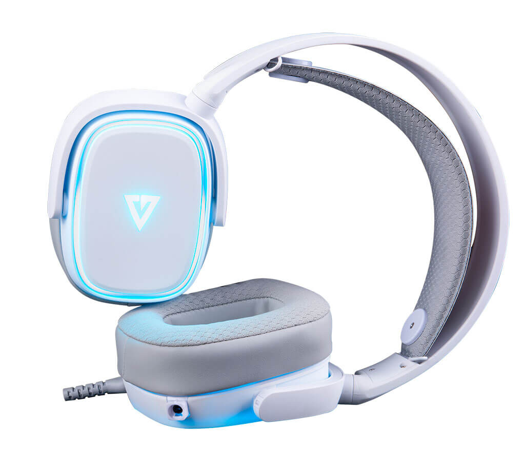 Aby przeżyć w pełni emocje z gier potrzeba nie tylko dobrego komputera oraz klawiatury i myszy. Ważnym aspektem jest dźwięk, bo to dzięki niemu niejednokrotnie szybciej bije serce w emocjonującej, multimedialnej rozrywce. Słuchawki MODECOM VOLCANO PROMETHEUS zostały stworzone z myślą o graczach i ich zmyśle słuchu, stanowiąc doskonałe uzupełnienie gamingowego stanowiska. Ale nie tylko dźwięk jest tu ważny. Słuchawki muszą także pięknie wyglądać, aby pasowały do stanowiska gracza. Delikatne, lecz efektowne podświetlenie LED potrafi pięknie komponować się z podświetlanymi akcesoriami oraz komponentami komputera (w przypadku obudów ze szklanym panelem bocznym). MODECOM PROMETHEUS są doskonałym wyborem do każdego gamingowego stanowiska.