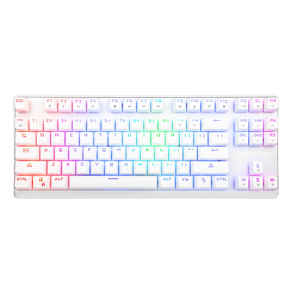 Volcano Lanparty RGB White Outemu Blue