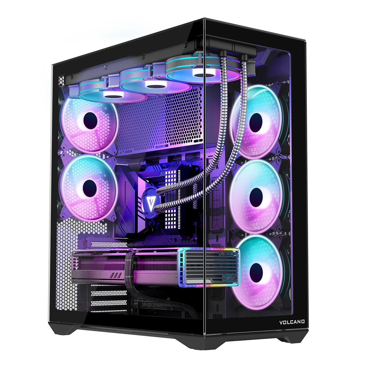 VOLCANO SPACE XL ARGB FULL TOWER 5F BLACK