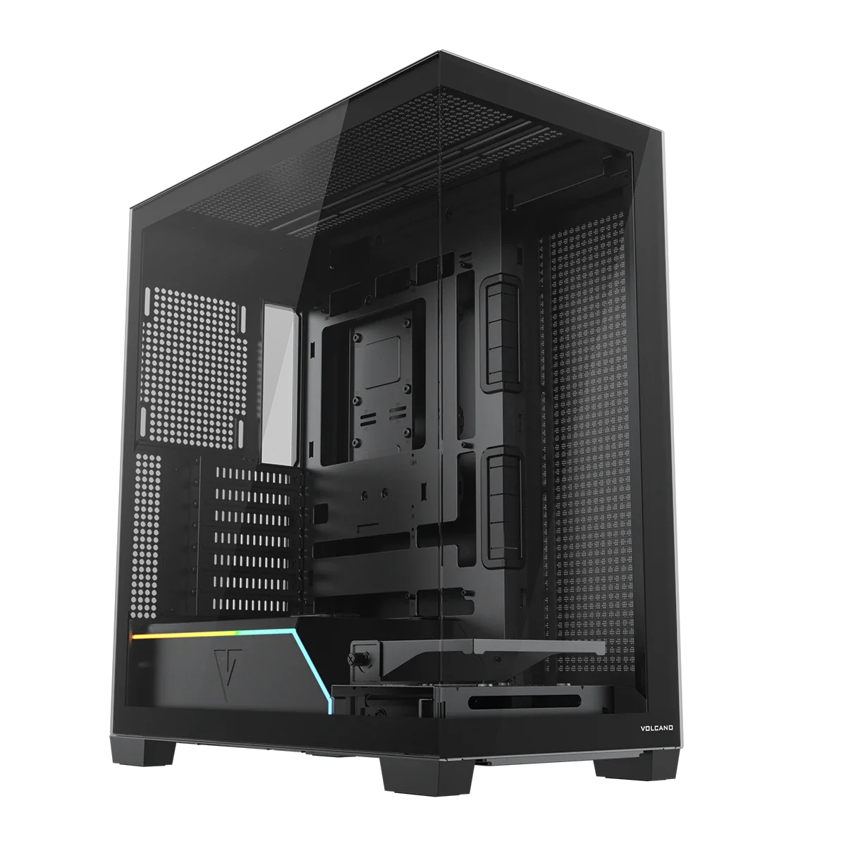 <p>Jeżeli marzysz o komputerze, który zachwyca zarówno wydajnością, jak i wyglądem, MODECOM Volcano Stellar Plus Midi jest stworzona właśnie dla Ciebie. Dzięki atrakcyjnej dla oka konstrukcji typu akwarium z hartowanym szkłem na froncie i boku, każdy detal Twojego sprzętu będzie w pełni widoczny, co pozwala cieszyć się nie tylko jego mocą, ale też estetyką wnętrza komputera. Twoje kluczowe komponenty, takie jak procesor czy karta graficzna, pozostają zawsze w zasięgu wzroku, będąc wizytówką komputera. Jeśli nie obca Ci konstrukcja obudowy Volcano Stellar, to wiedz że wersja „Plus” oferuje więcej przestrzeni za płytą główną względem swego starszego brata, dzięki czemu uporządkowanie przewodów staje się prostsze, a wnętrze wygląda jeszcze schludniej i profesjonalniej. Chcesz mieć pewność, że podzespoły zawsze będą odpowiednio chłodzone? Specjalna, składana ramka na wentylator kieruje strumień powietrza bezpośrednio na najgorętsze komponenty, co zapewnia stabilną temperaturę nawet podczas najdłuższych sesji gamingowych. Pasek LED ARGB na tunelu zasilacza podkreśla styl Twojego komputera i dodaje efektu „wow”. Obudowa oferuje przestrzeń na długie karty graficzne, dyski twarde oraz chłodzenie wodne do 360 mm, dzięki czemu możesz tworzyć wymarzone konfiguracje bez kompromisów. Na górnym panelu I/O znajdziesz szybki dostęp do USB 3.0 i USB-C, a opcja montażu płyt BTF z odwróconymi złączami zapewnia pełną kompatybilność z różnymi komponentami, zmniejszając ilość przewodów w zasięgu wzroku. Wybierając MODECOM Volcano Stellar Plus Midi, zyskujesz niezawodną, funkcjonalną i efektowną obudowę, która nie tylko zadba o chłodzenie Twojego sprzętu, ale także stanie się prawdziwą ozdobą Twojego biurka.</p>