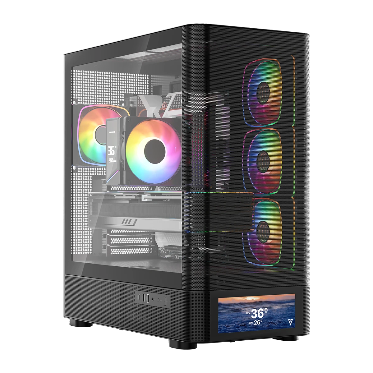 VOLCANO AQ500 ARGB MIDI BLACK