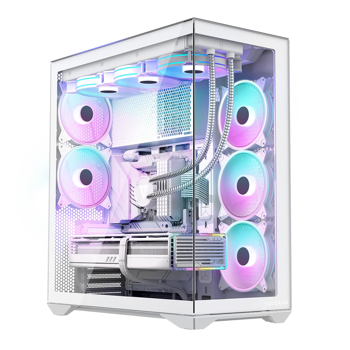 VOLCANO SPACE XL ARGB FULL TOWER 5F WHITE